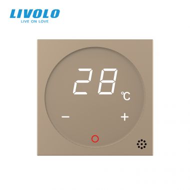 Bộ điều chỉnh nhiệt độ Livolo cho máy điều hòa nhiệt độ, Màn Hình Cảm Ứng LCD Tiêu Chuẩn US/AU ( VL-FCQ1-2WP & VL-XQ002 )