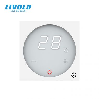 Bộ điều chỉnh nhiệt độ Livolo cho máy điều hòa nhiệt độ, Màn Hình Cảm Ứng LCD Tiêu Chuẩn US/AU ( VL-FCQ1-2WP & VL-XQ002 )