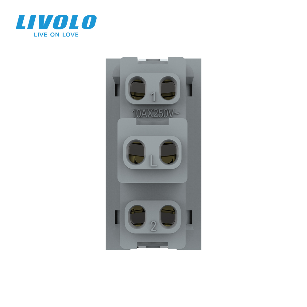 Công tắc cơ 10A trung gian Livolo VL-FCMM10A-1WP