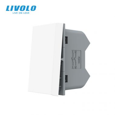 Công tắc cơ 2 cực 10A Livolo VL-FCMKV10A-1WP