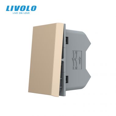 Công tắc cơ 2 cực 10A Livolo VL-FCMKV10A-1WP