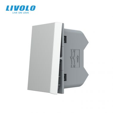 Công tắc cơ 2 cực 10A Livolo VL-FCMKV10A-1WP