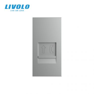 Ổ cắm line điện thoại Livolo VL-FCTP-1WP
