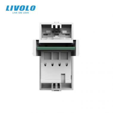 Ổ cắm line điện thoại Livolo VL-FCTP-1WP