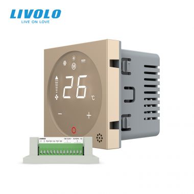 Bộ điều khiển máy lạnh mát và thông gió Livolo-VL-FCA-2W