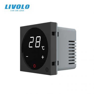 Bộ điều chỉnh nhiệt độ Livolo cho máy điều hòa nhiệt độ, Màn Hình Cảm Ứng LCD Tiêu Chuẩn US/AU ( VL-FCQ1-2WP & VL-XQ002 )