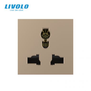 Ổ cắm điện 3 chấu đa năng Livolo VL-FCT22 16A-2WPMulti-function socket