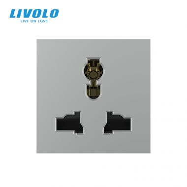 Ổ cắm điện 3 chấu đa năng Livolo VL-FCT22 16A-2WPMulti-function socket