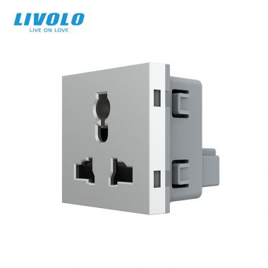 Ổ cắm điện 3 chấu đa năng Livolo VL-FCT22 16A-2WPMulti-function socket