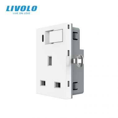 ổ cắm 3 chấu có công tắc nguồn chuẩn EU VL-FCMKV.TG13A-3WP