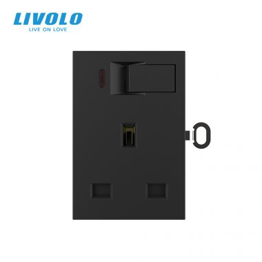 ổ cắm 3 chấu có công tắc nguồn chuẩn EU VL-FCMKV.TG13A-3WP