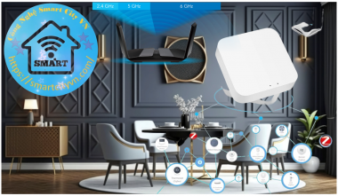 Trung tâm điều khiển nhà thông minh Gateway Zigbee, Wifi 2.4Ghz