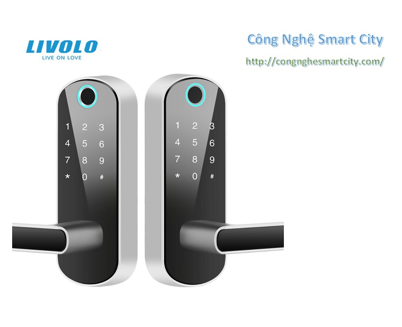 Khóa cửa thông minh vân tay Bluetooth Livolo VL-SHL009